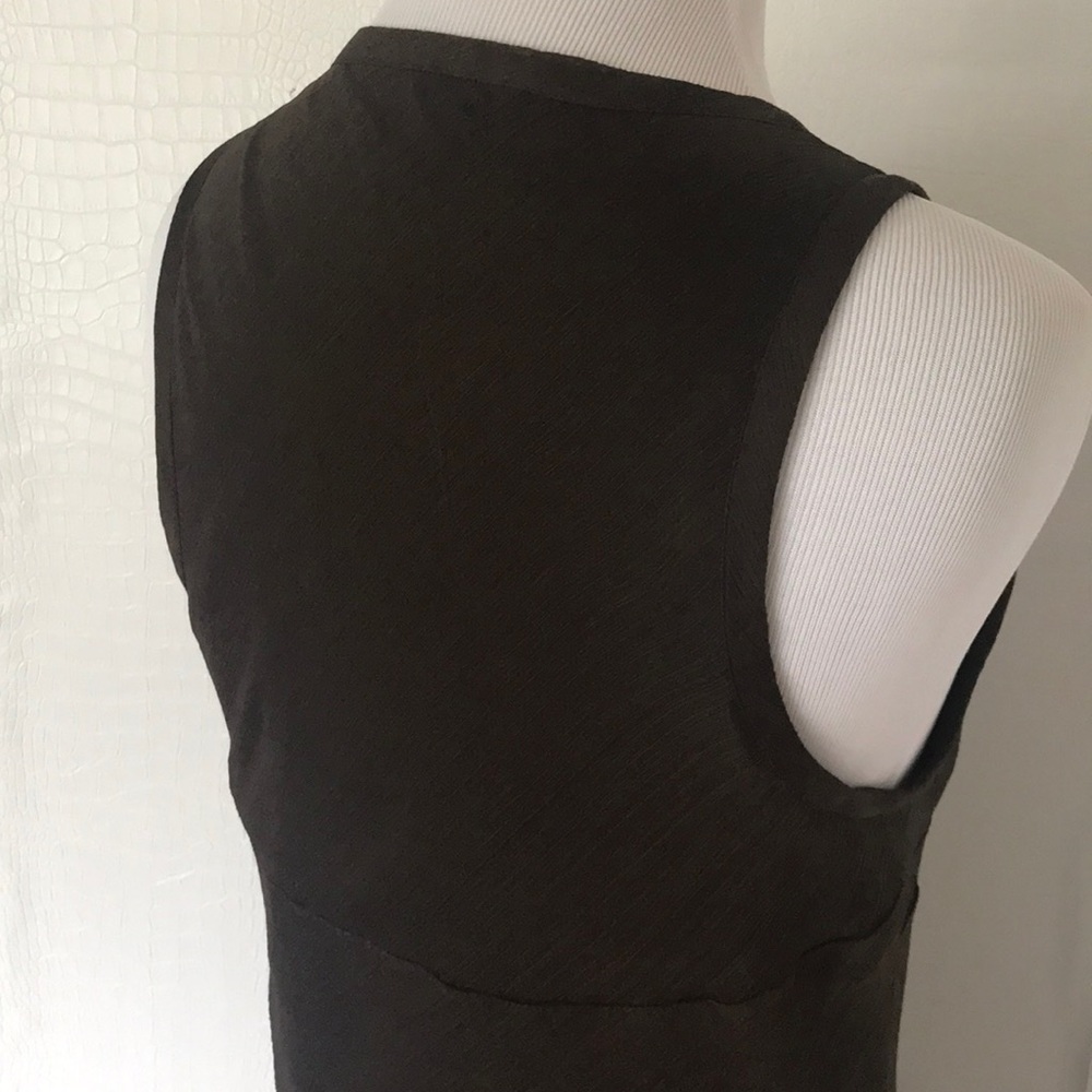 BROWN SILK DRESS. - Picture 6 of 8